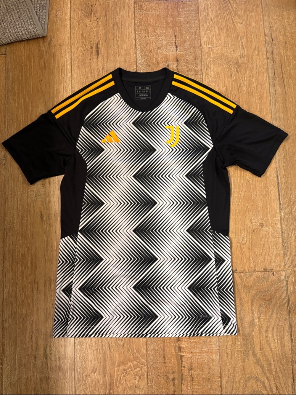 Adidas Black, White & Yellow Juventus Training Jersey - my son played for them